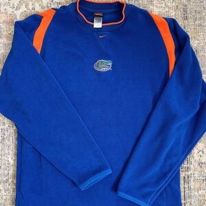 Nike Y2K Sweatshirt Florida Gators Mens Small Fleece Pullover Center Swoosh Logo